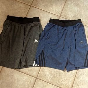 set of 2 adidas athletic shorts